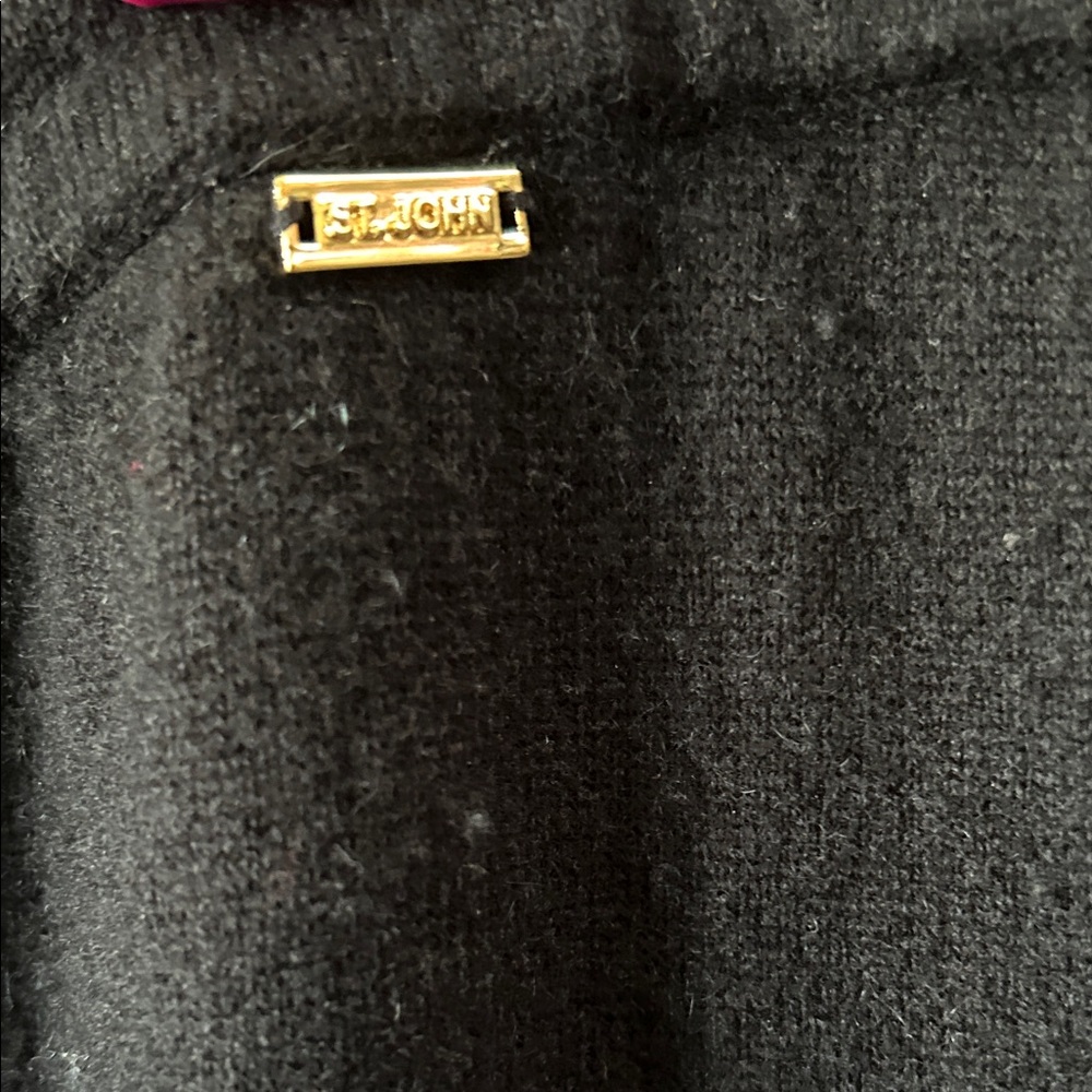St. John Collection Cashmere Black Trousers - Picture 4 of 5